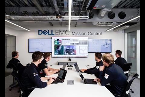 Inside the 'Dell EMC Mission Control' at Land Rover BAR HQ, Portsmouth (Photo: Jack Abel Smith/ Land Rover BAR)